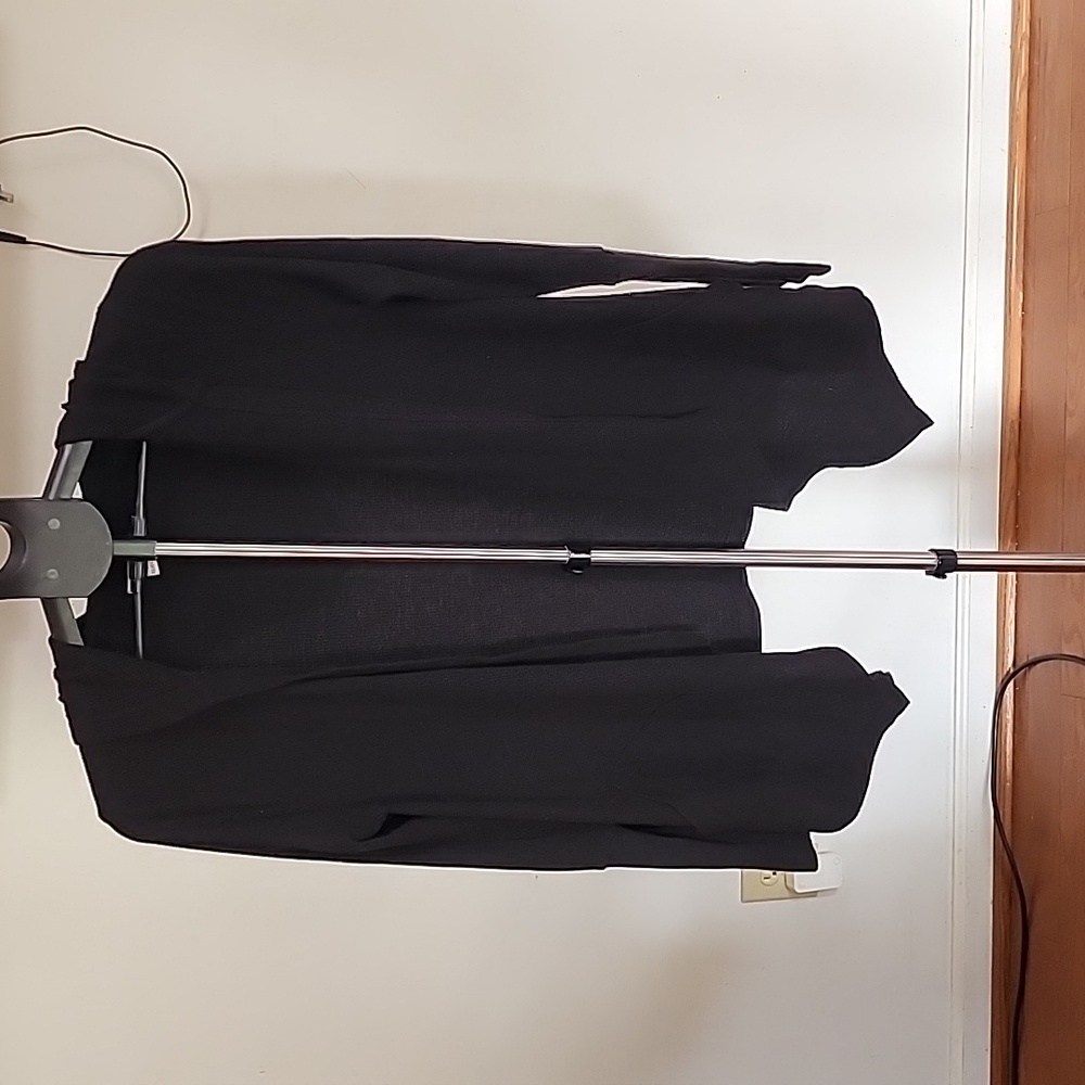 Women's Bongo Hooded Open Cardigan,  Color Black, Size XL